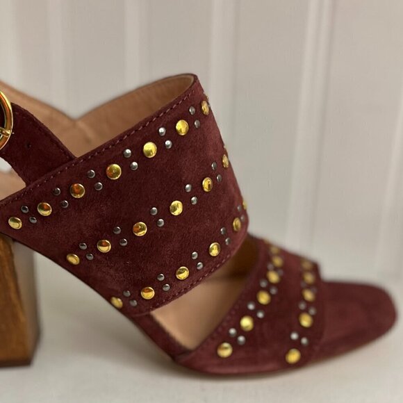J.Crew Womens Stella Bright Ruby Slingbacks Size 7.5 - Picture 7 of 7